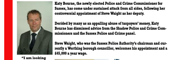 Perhaps Katy Bourne needs to rethink her whole approach to her post before she loses the respect and backing of the public.